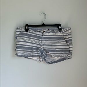 SO Gray and White Striped Shorts Size 15